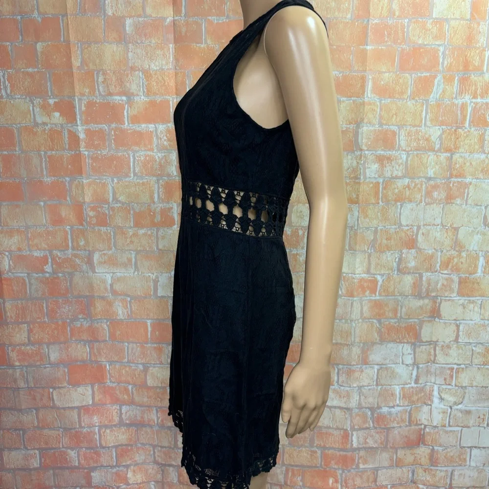 Free People‎ Lace Illusion Neck Mini Dress